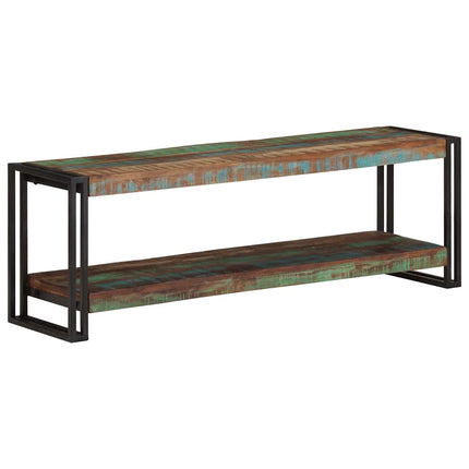 TV-bänk 120x30x40 cm massivt återvunnet trä