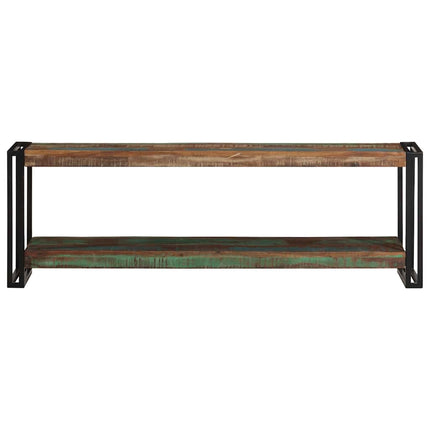 TV-bänk 120x30x40 cm massivt återvunnet trä