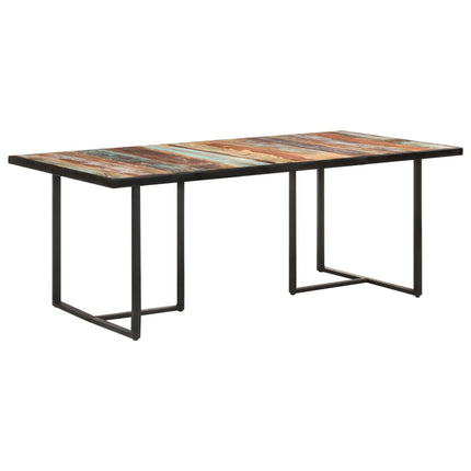Matbord 200 cm massivt återvunnet trä
