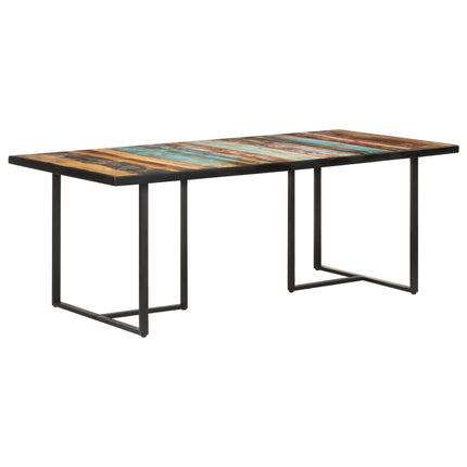 Matbord 200 cm massivt återvunnet trä