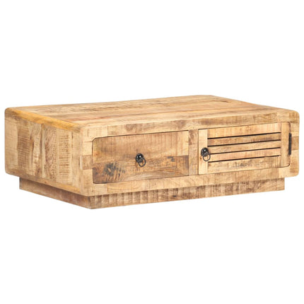 Soffbord 90x60x29 cm grovt mangoträ