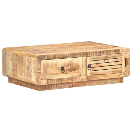 Soffbord 90x60x29 cm grovt mangoträ