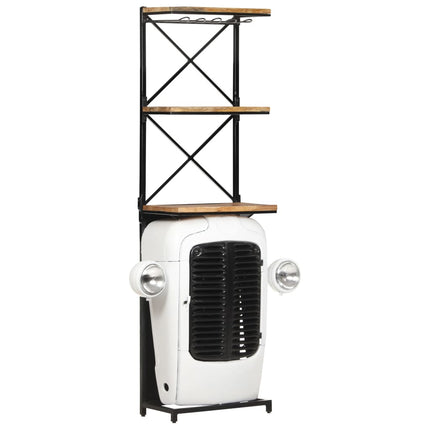 Vinhylla traktor vit 49x31x172 cm grovt mangoträ