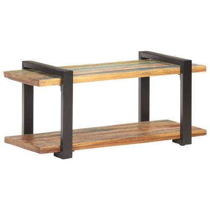 TV-bänk 90x40x40 cm massivt återvunnet trä
