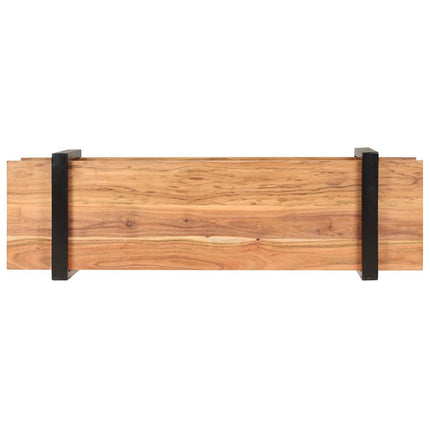 TV-bänk 130x40x40 cm massivt akaciaträ