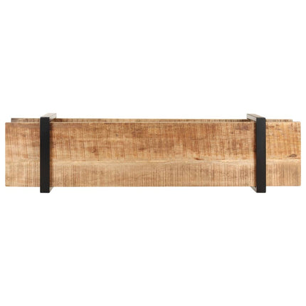 TV-bänk 160x40x40 cm massivt grovt mangoträ