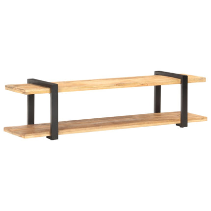 TV-bänk 160x40x40 cm massivt grovt mangoträ