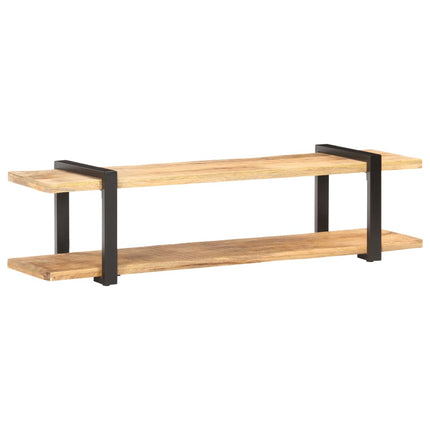 TV-bänk 160x40x40 cm massivt grovt mangoträ