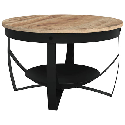 Soffbord Ø68x43 cm grovt mangoträ