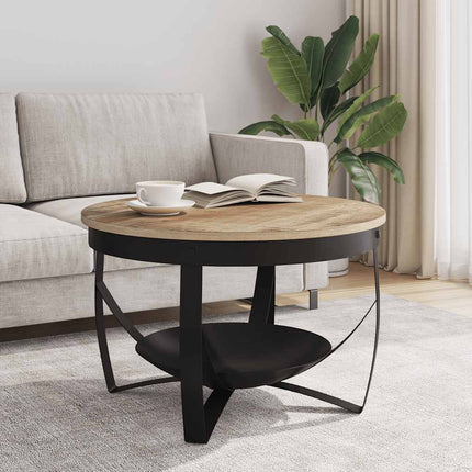 Soffbord Ø68x43 cm grovt mangoträ