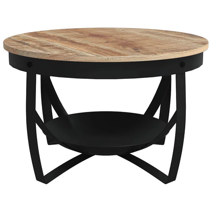 Soffbord Ø68x43 cm grovt mangoträ