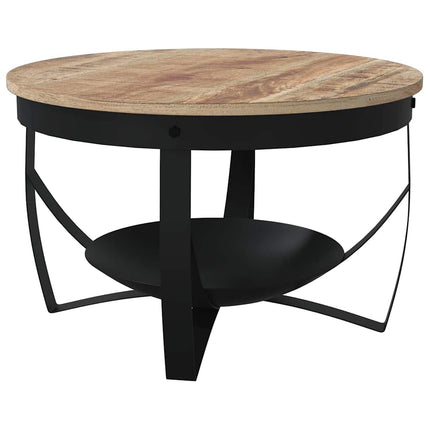 Soffbord Ø68x43 cm grovt mangoträ