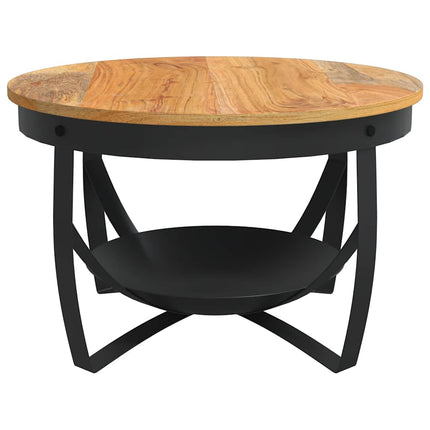 Soffbord Ø68x43 cm massivt akaciaträ