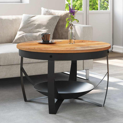 Soffbord Ø68x43 cm massivt akaciaträ