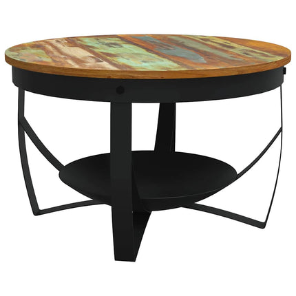 Soffbord Ø68x43 cm massivt återvunnet trä