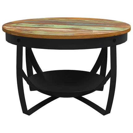 Soffbord Ø68x43 cm massivt återvunnet trä