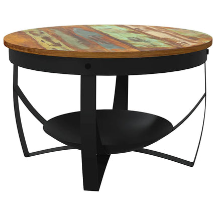 Soffbord Ø68x43 cm massivt återvunnet trä