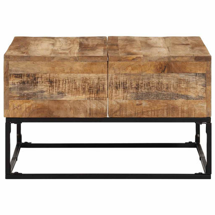 Soffbord 68x68x41 cm grovt mangoträ