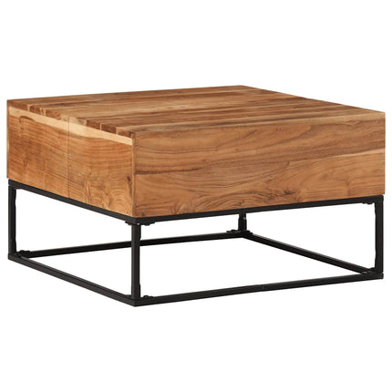 Soffbord 68x68x41 cm massivt akaciaträ