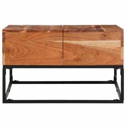 Soffbord 68x68x41 cm massivt akaciaträ