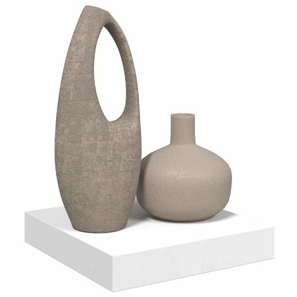Svävande vägghylla vit högglans 23x23,5x3,8 cm MDF