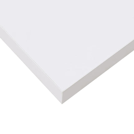 Svävande vägghylla vit högglans 23x23,5x3,8 cm MDF