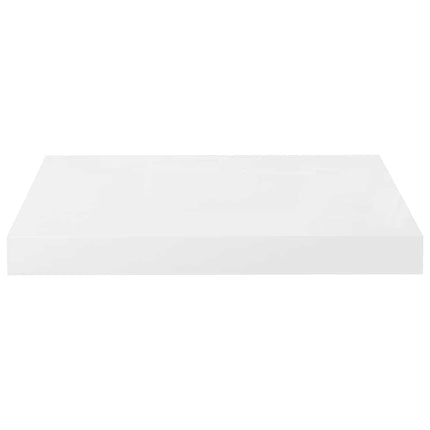 Svävande vägghylla vit högglans 40x23x3,8 cm MDF
