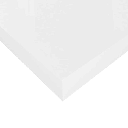 Svävande vägghylla vit högglans 40x23x3,8 cm MDF