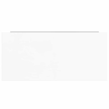 Svävande vägghylla vit högglans 50x23x3,8 cm MDF
