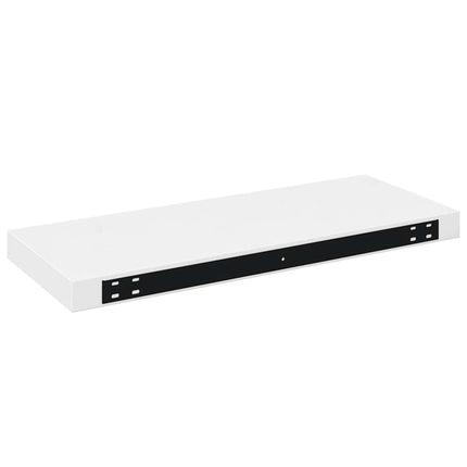 Svävande vägghylla vit högglans 60x23,5x3,8 cm MDF