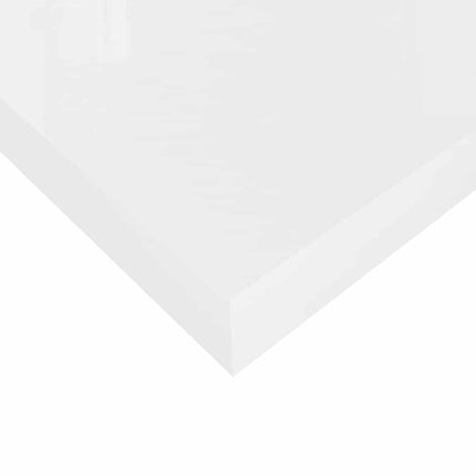 Svävande vägghylla vit högglans 60x23,5x3,8 cm MDF