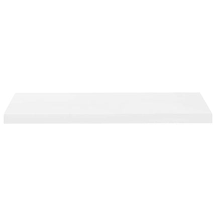 Svävande vägghylla vit högglans 80x23,5x3,8 cm MDF