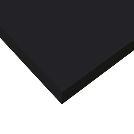Svävande vägghylla svart högglans 80x23,5x3,8 cm MDF