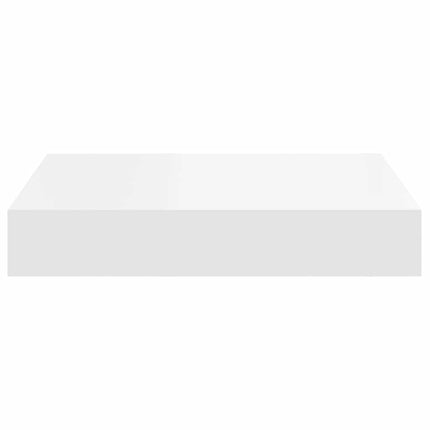 Svävande vägghylla vit 23x23,5x3,8 cm MDF