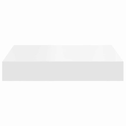 Svävande vägghyllor 2 st vit 23x23,5x3,8 cm MDF