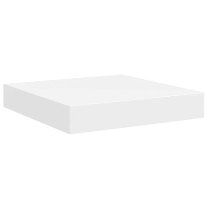 Svävande vägghyllor 4 st vit 23x23,5x3,8 cm MDF