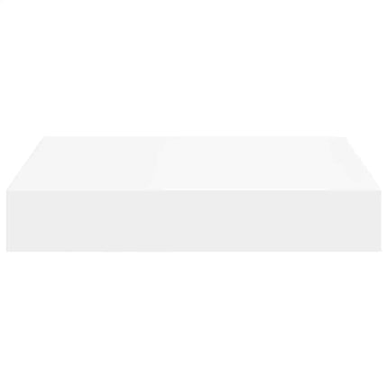 Svävande vägghyllor 4 st vit 23x23,5x3,8 cm MDF
