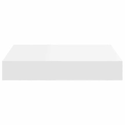 Svävande vägghyllor 4 st vit 23x23,5x3,8 cm MDF