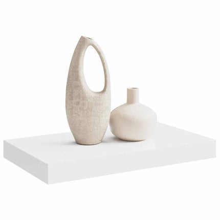 Svävande vägghylla vit 40x23x3,8 cm MDF