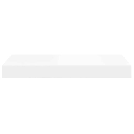 Svävande vägghyllor 2 st vit 40x23x3,8 cm MDF