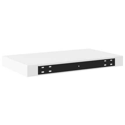 Svävande vägghyllor 2 st vit 40x23x3,8 cm MDF