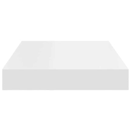 Svävande vägghyllor 4 st vit 40x23x3,8 cm MDF