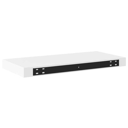 Svävande vägghylla vit 50x23x3,8 cm MDF