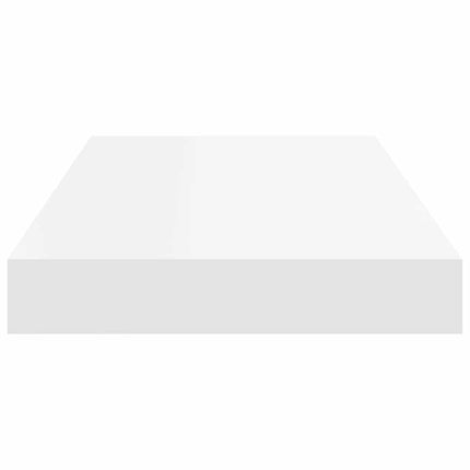 Svävande vägghyllor 2 st vit 50x23x3,8 cm MDF
