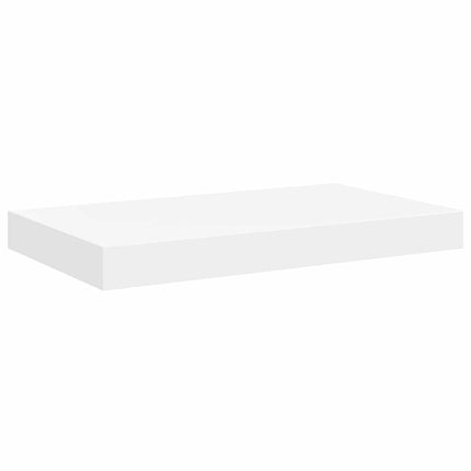 Svävande vägghyllor 4 st vit 50x23x3,8 cm MDF