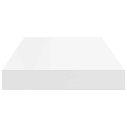 Svävande vägghyllor 4 st vit 50x23x3,8 cm MDF