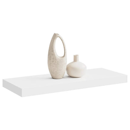 Svävande vägghylla vit 60x23,5x3,8 cm MDF