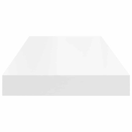 Svävande vägghylla vit 60x23,5x3,8 cm MDF