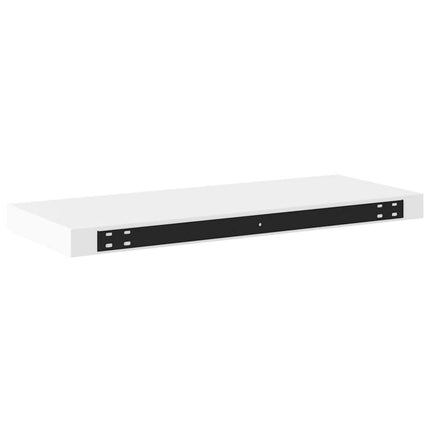 Svävande vägghylla vit 60x23,5x3,8 cm MDF