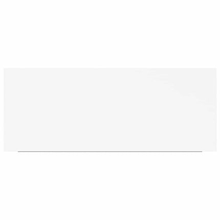 Svävande vägghylla vit 60x23,5x3,8 cm MDF
